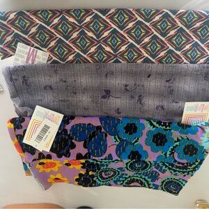 Bundle 3 Cassie LuLaRoe skirts  Blue and Purple Floral Pencil Skirt Medium